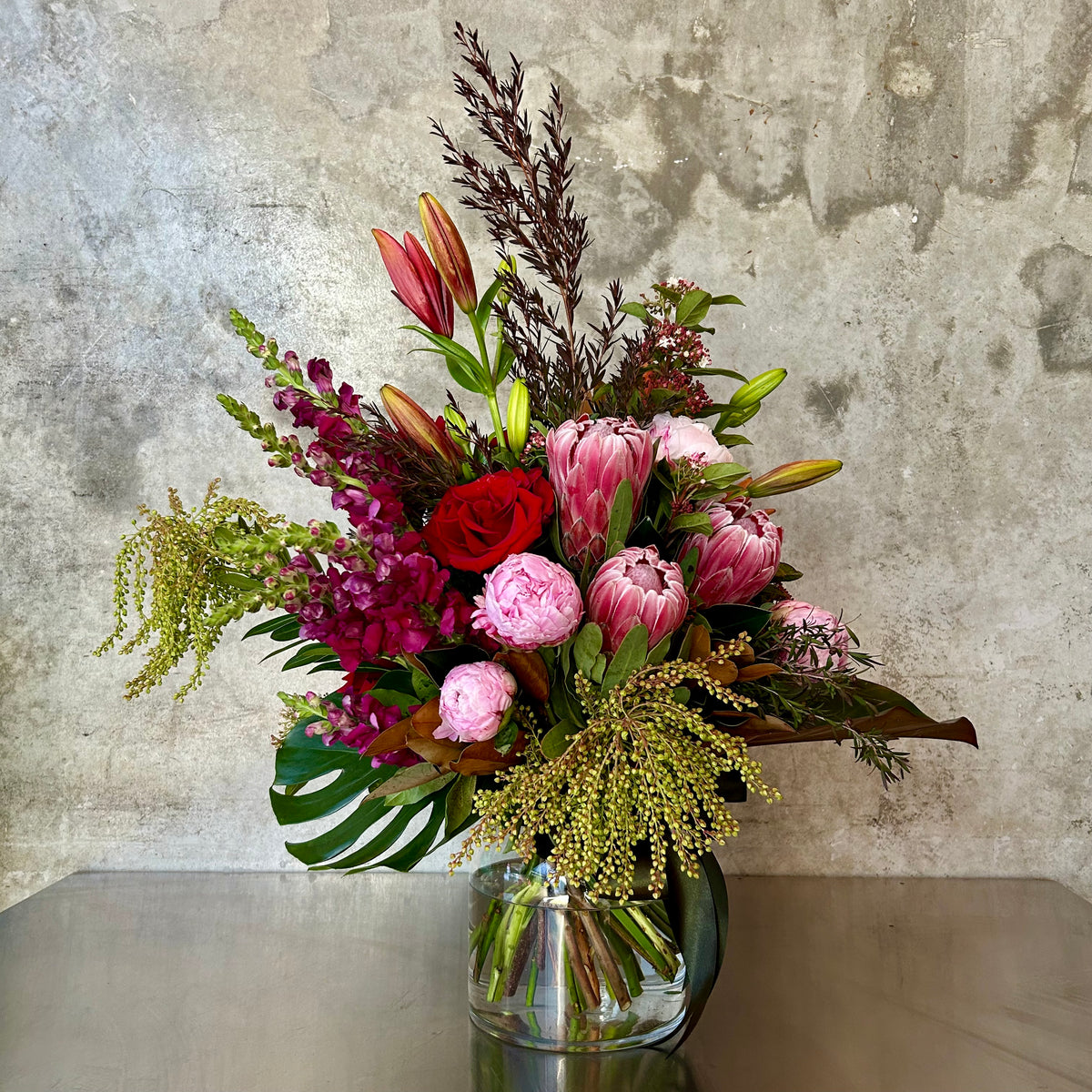 Morocco seasonal flower arrangement by James St Florist Brisbane